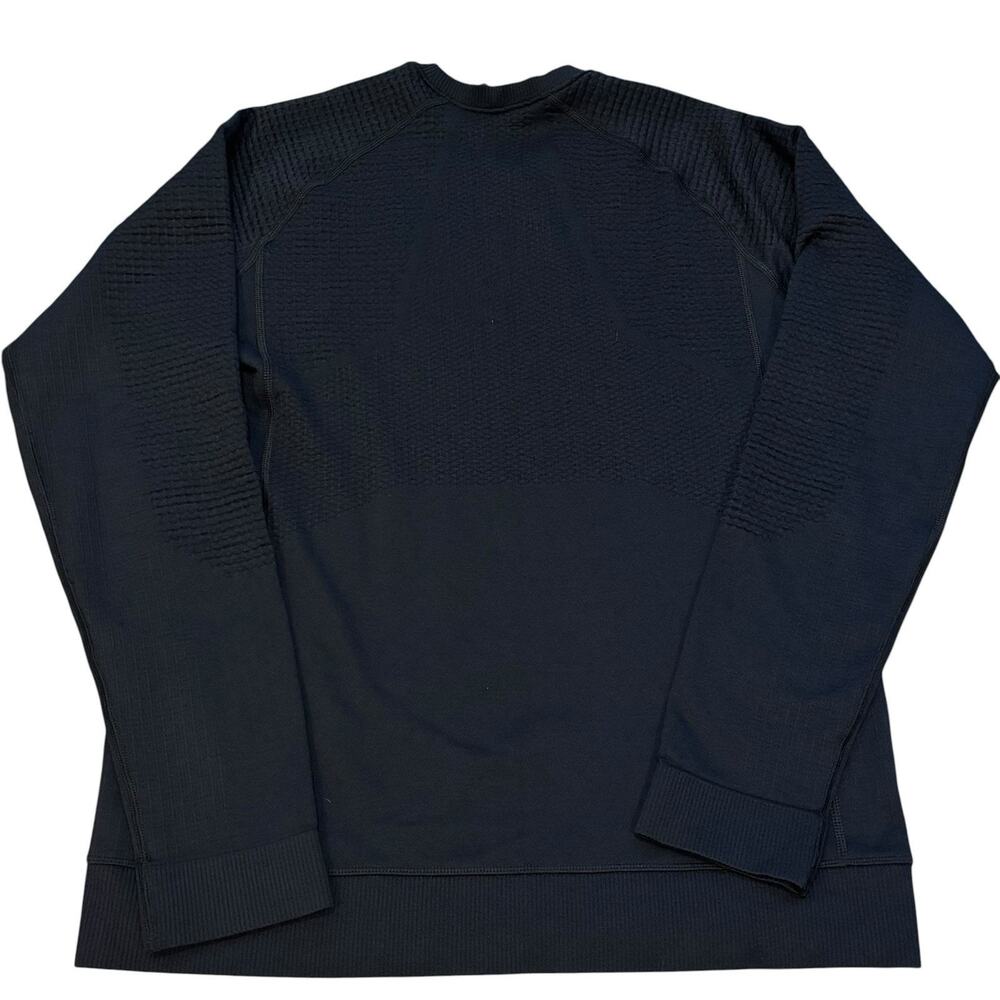Lululemon Men's Engineered Warmth Long Sleeve Textured Crew Black Size Medium